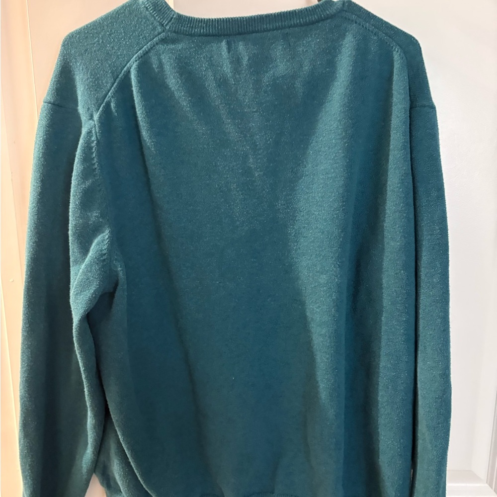 Amazon Essentials Turquoise Knit Pullover - Picture 2 of 3